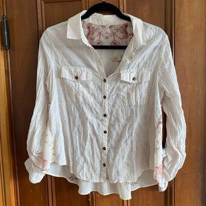 Free People button down